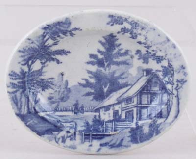 Toy Meat Dish or Platter c1830